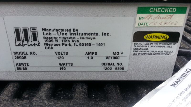 Lab-Line model 26020 microscope slide warmer - Image 2