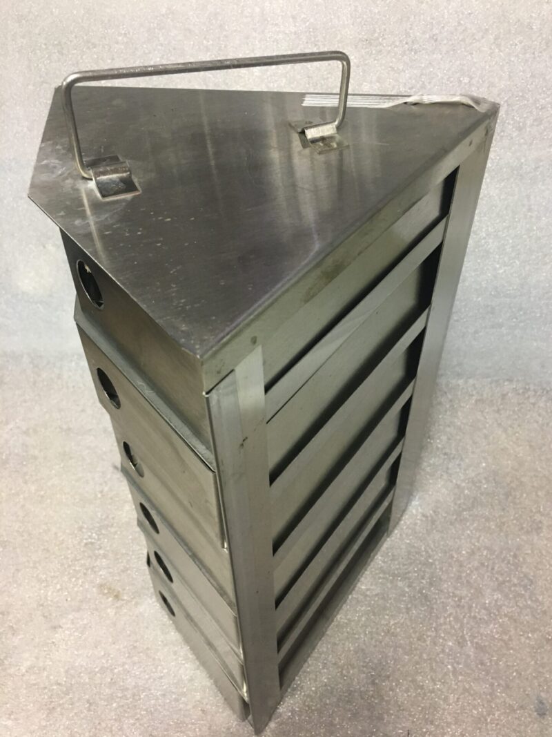 6 Box stainless steel pie-shaped liquid nitrogen rack - Image 2