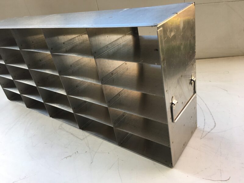 25 box 5 x 5 x 2 inch stainless steel upright freezer rack