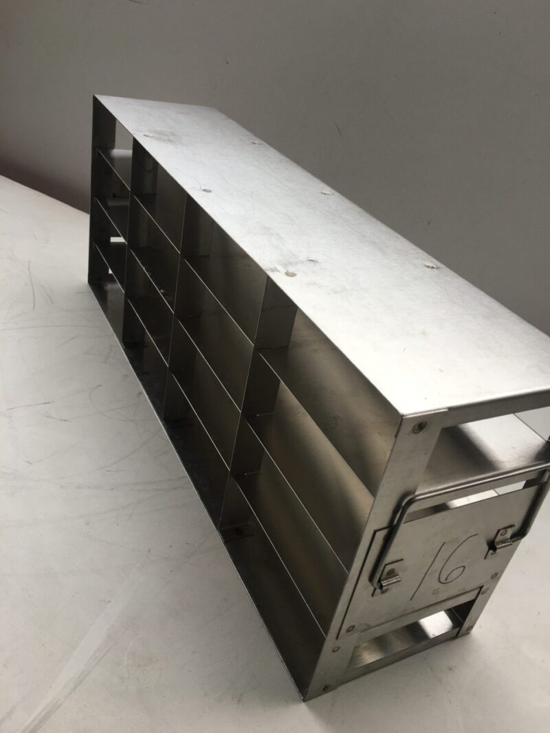 16 Box 5.25x5.25x2 inch stainless steel upright freezer rack