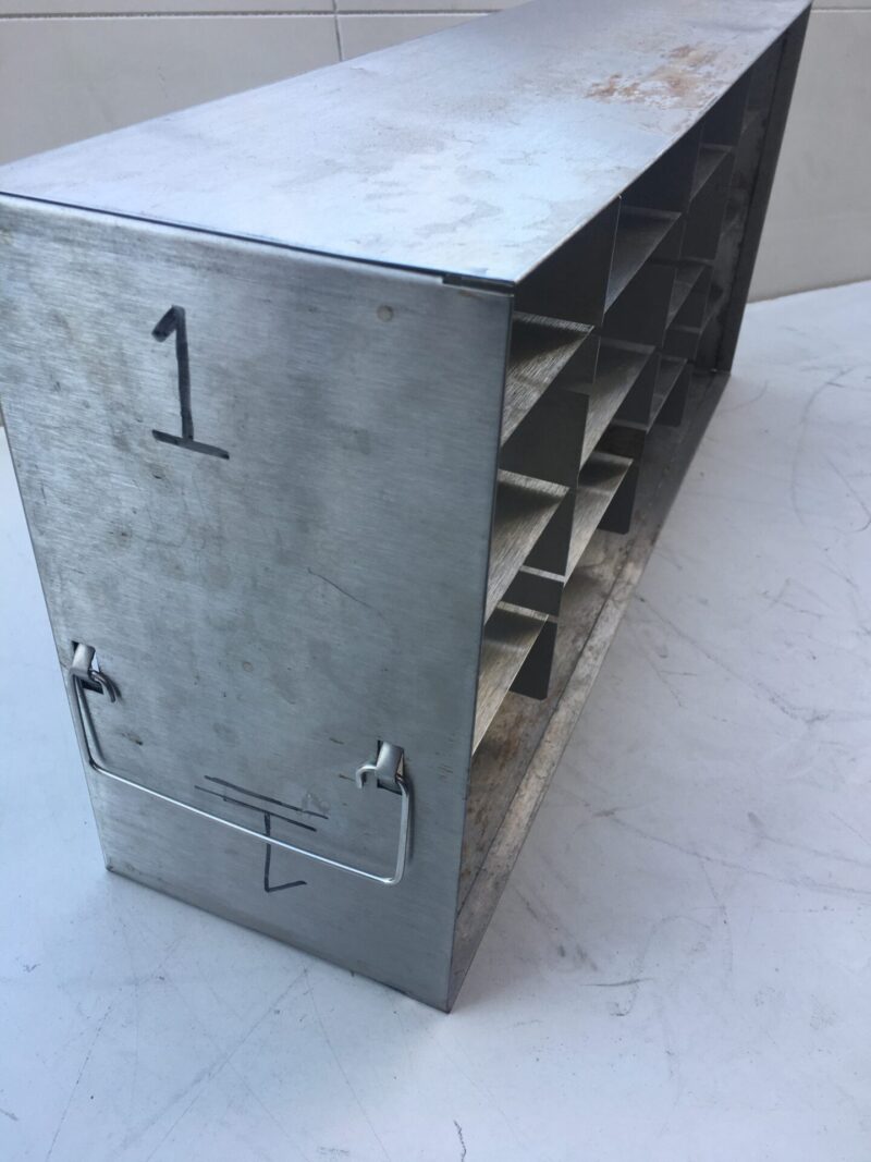 16 box 5x5.5x2.25 inch stainless steel upright freezer shelf rack - Image 2