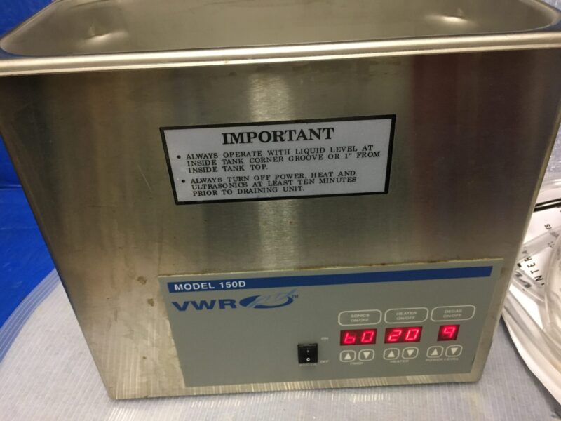 VWR model 150D bath sonicator