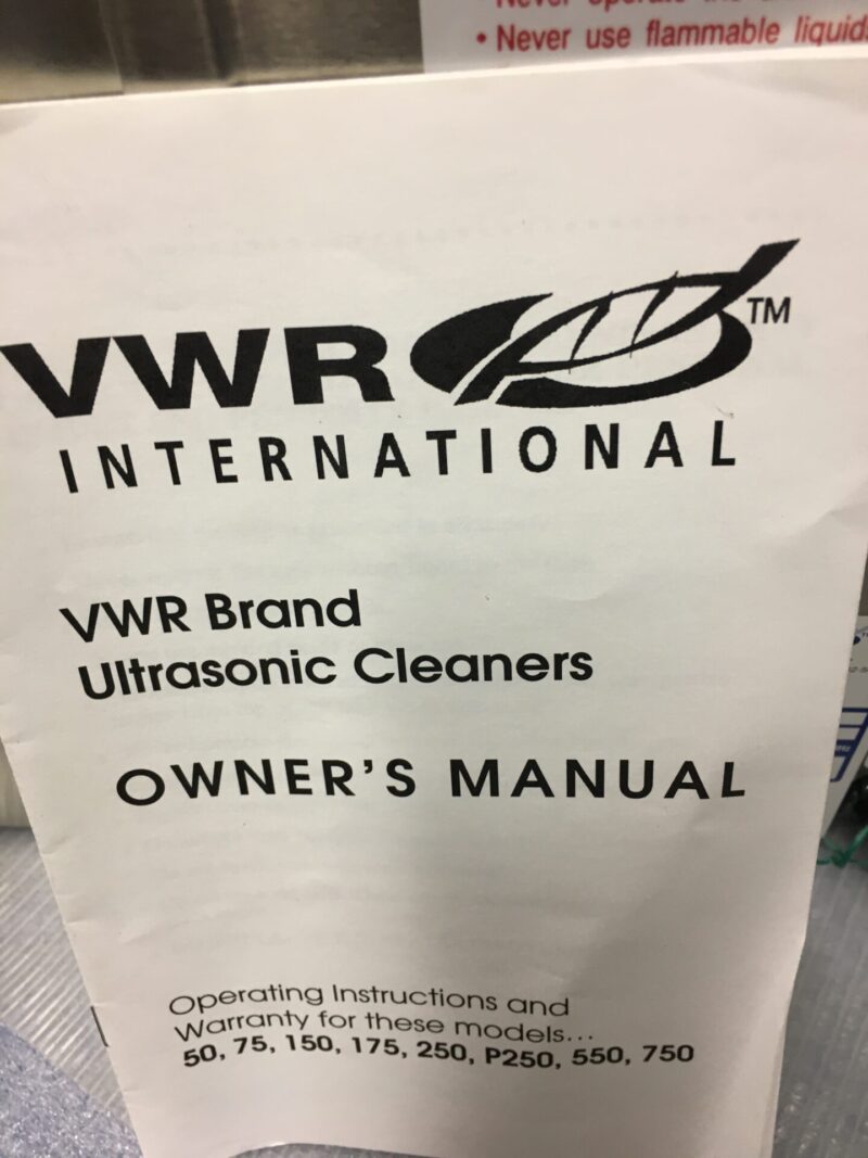 VWR model 150D bath sonicator - Image 3