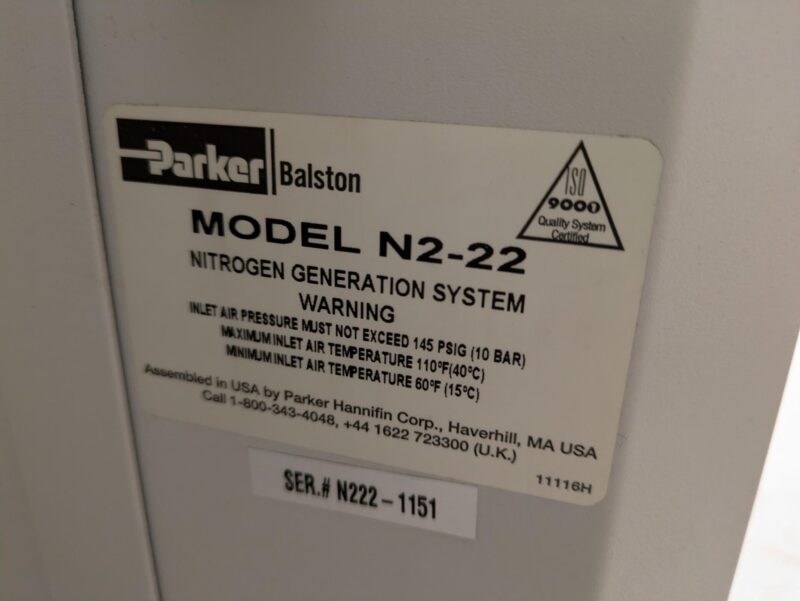 Parker Balston Model N2-22 nitrogen generator - Image 4