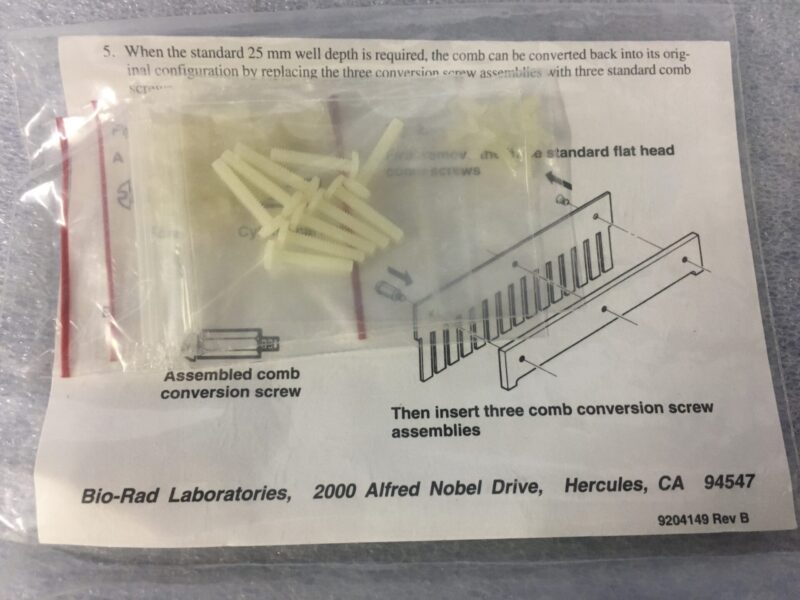 Bio-Rad Comb Conversion Screws