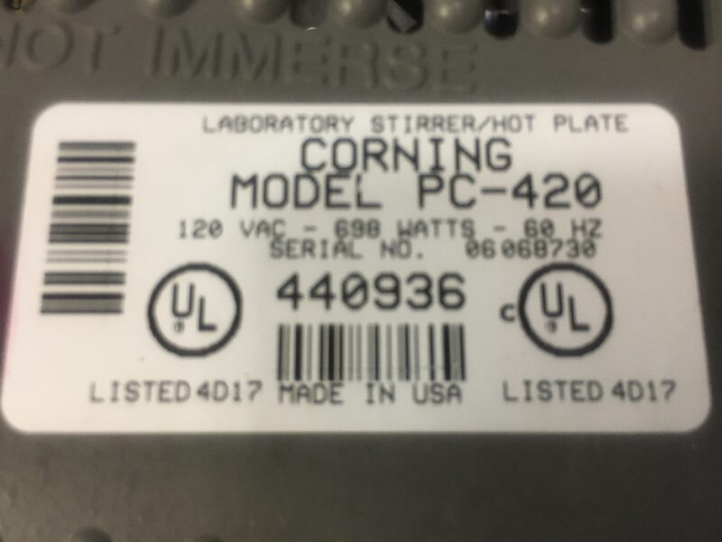 Corning PC-420 hotplate stirrer - Image 2