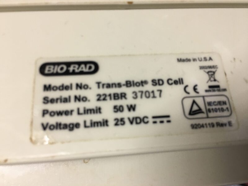 Bio-Rad Trans-Blot SD transfer cell - Image 4