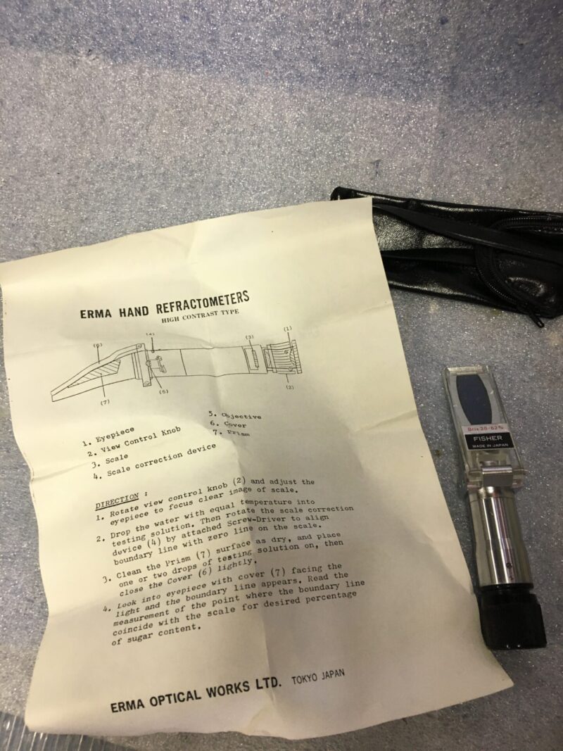 Erma/Fisher handheld refractometer - Image 2