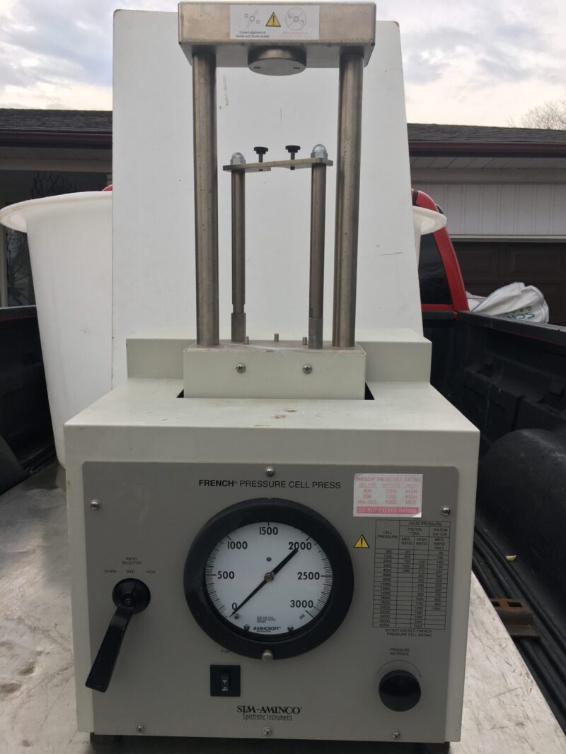 SLM Aminco Spectronic Instruments model FA078 French Press