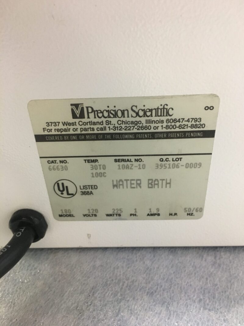 Precision Scientific model 180 waterbath - Image 3